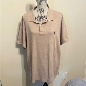 U.S. Polo Assn. Tan Polo Shirt Classic Design
